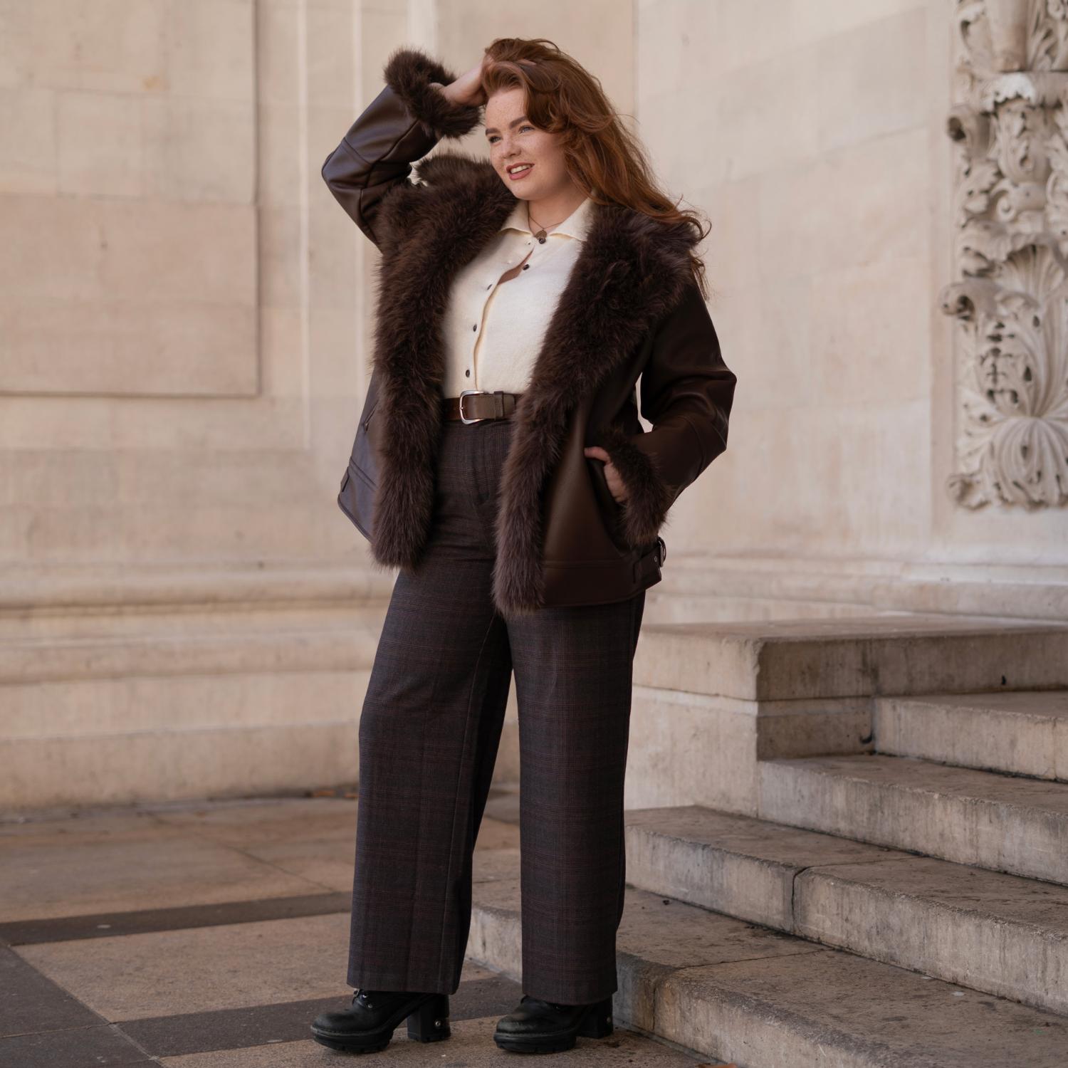 Veste aviateur Amelia - Marron