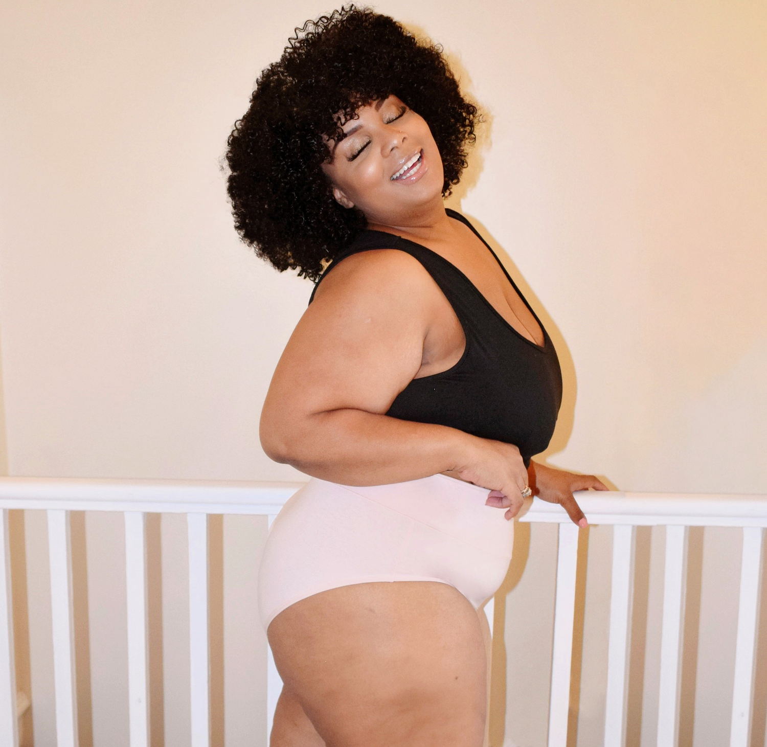 Culotte intégrale en coton biologique - Ballet Pink