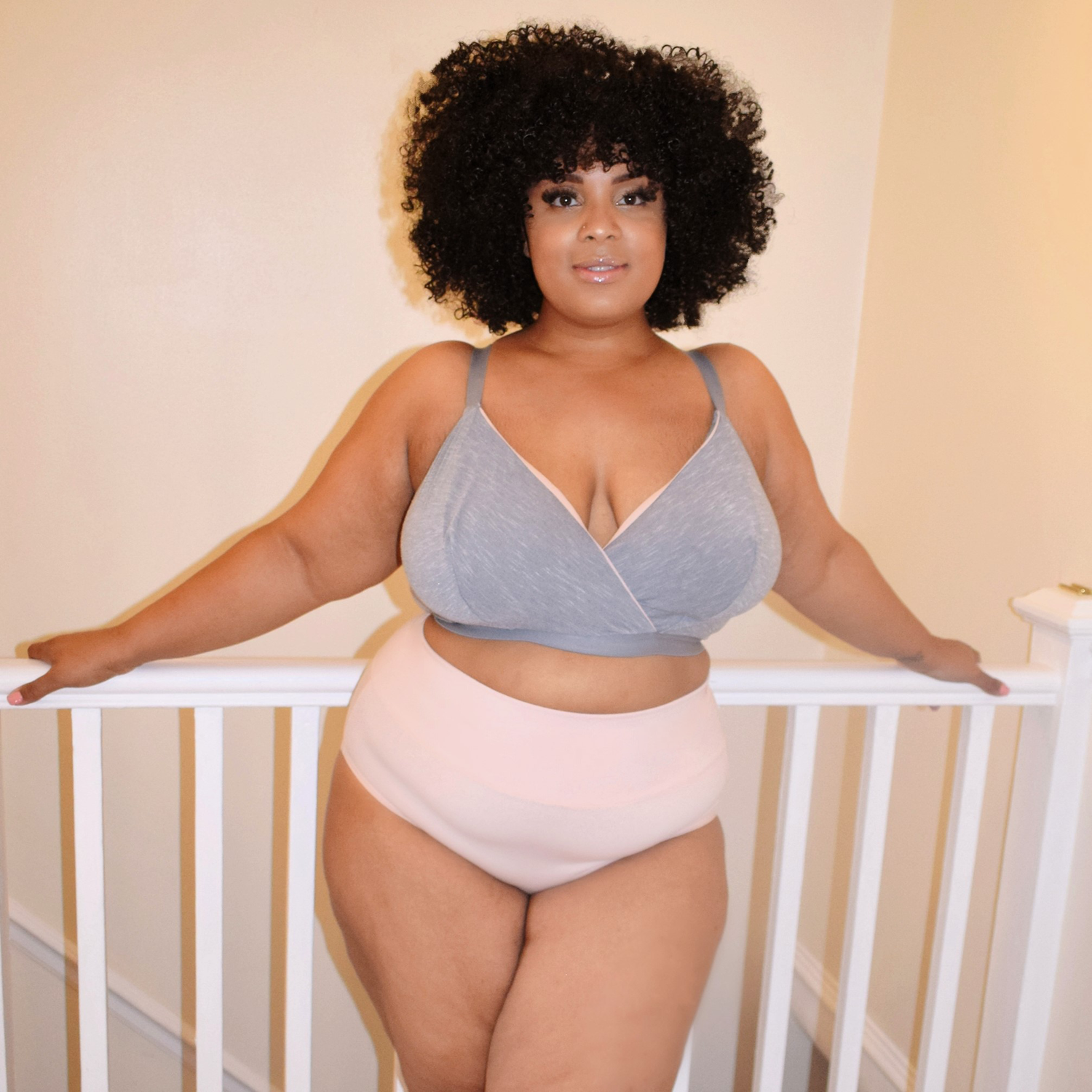 Culotte intégrale en coton biologique - Ballet Pink