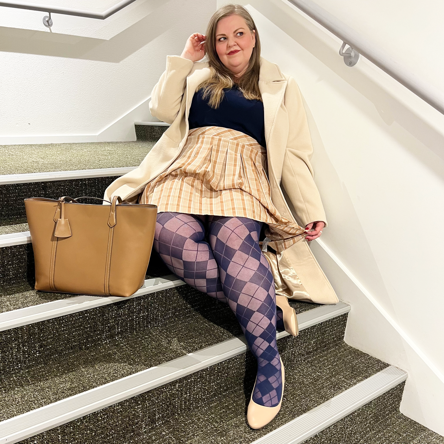 Collants diamantés - Marine