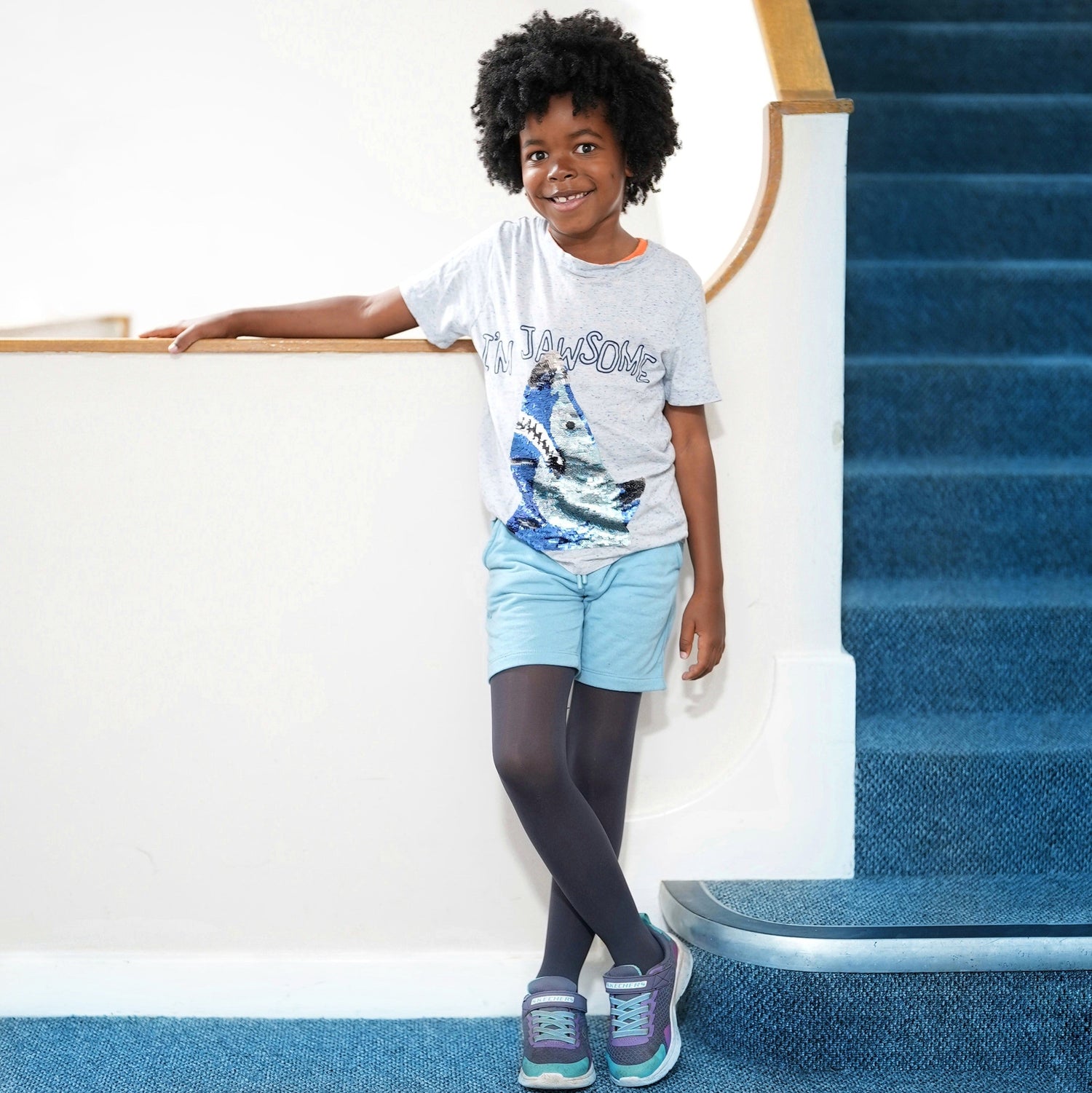 Collants pour enfants - Gris ardoise