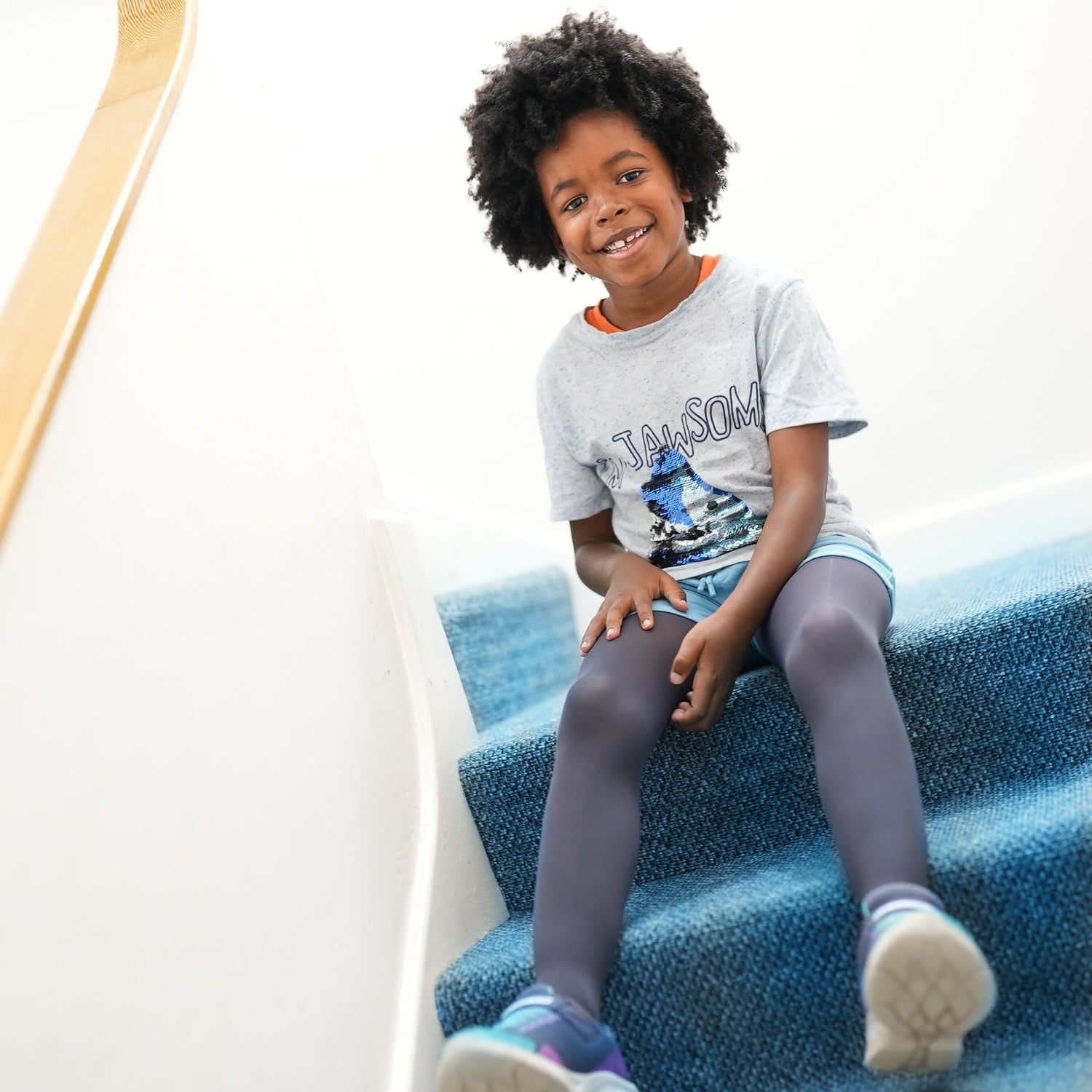 Collants pour enfants - Gris ardoise