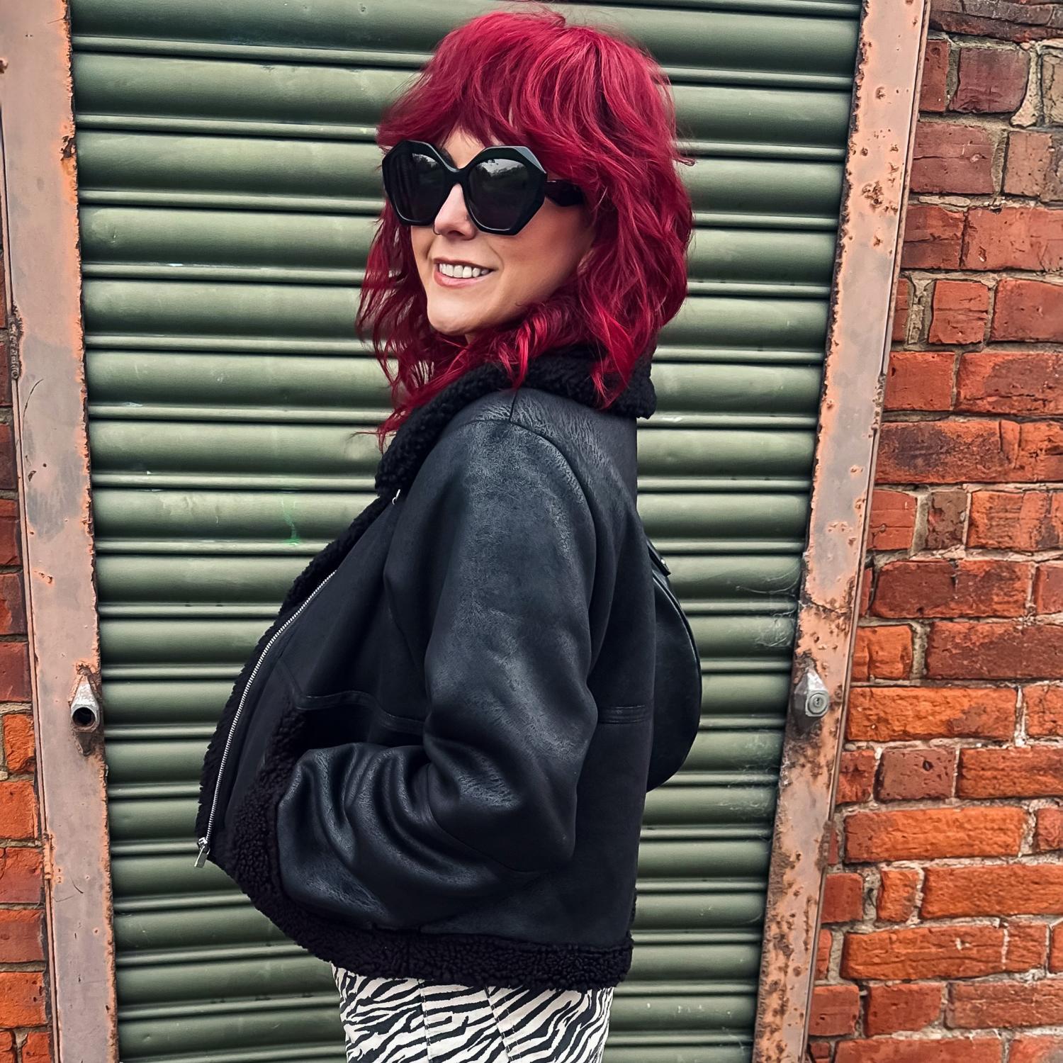 Veste aviateur Bessie - Noir