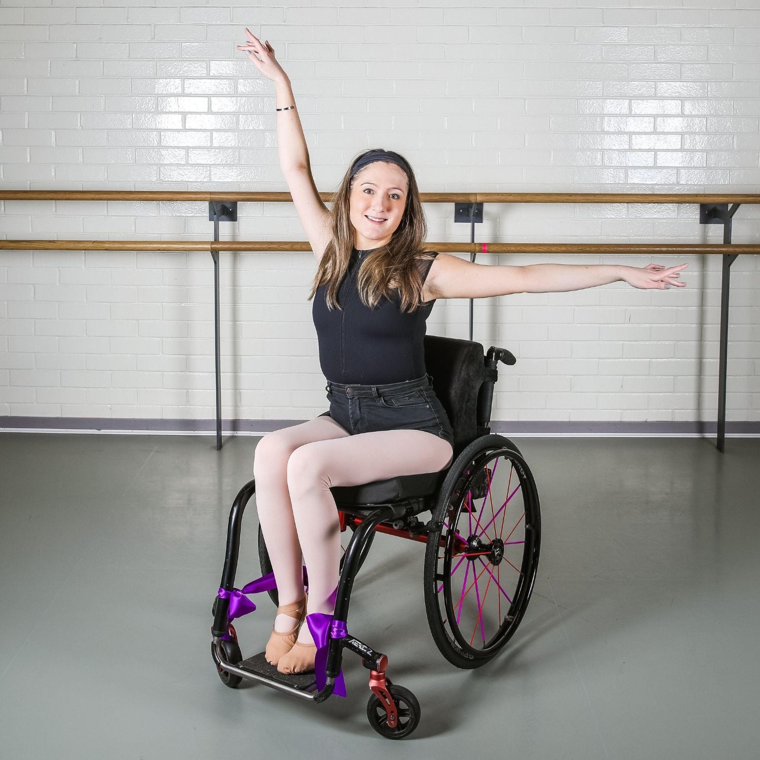 Collant de danse convertible - Rose