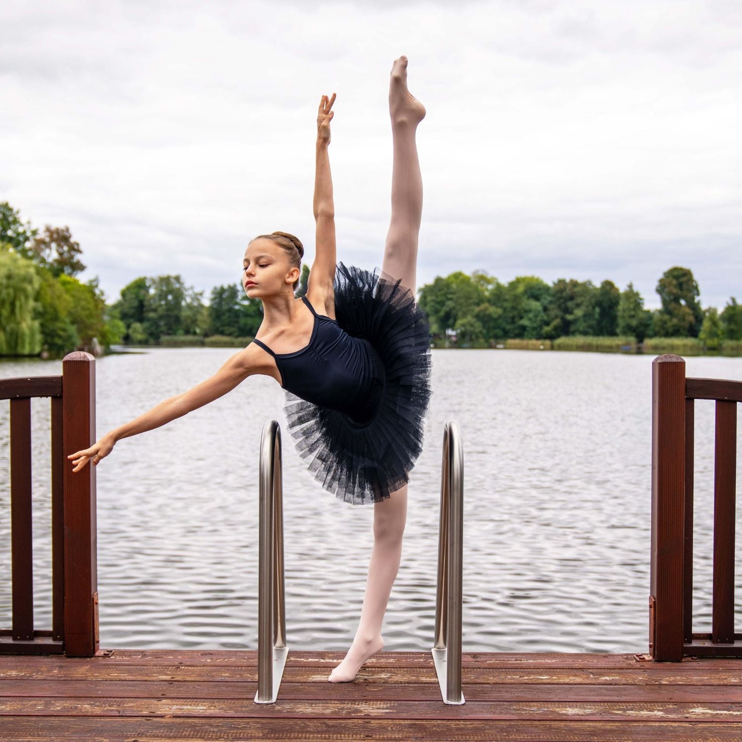 Collant de danse convertible pour préadolescents - Rose