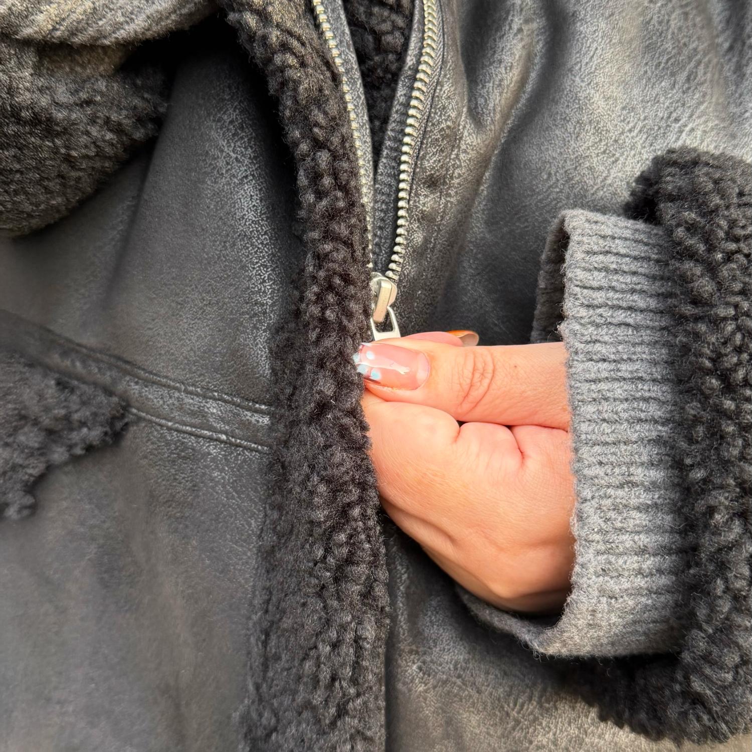 Veste aviateur Bessie - Noir