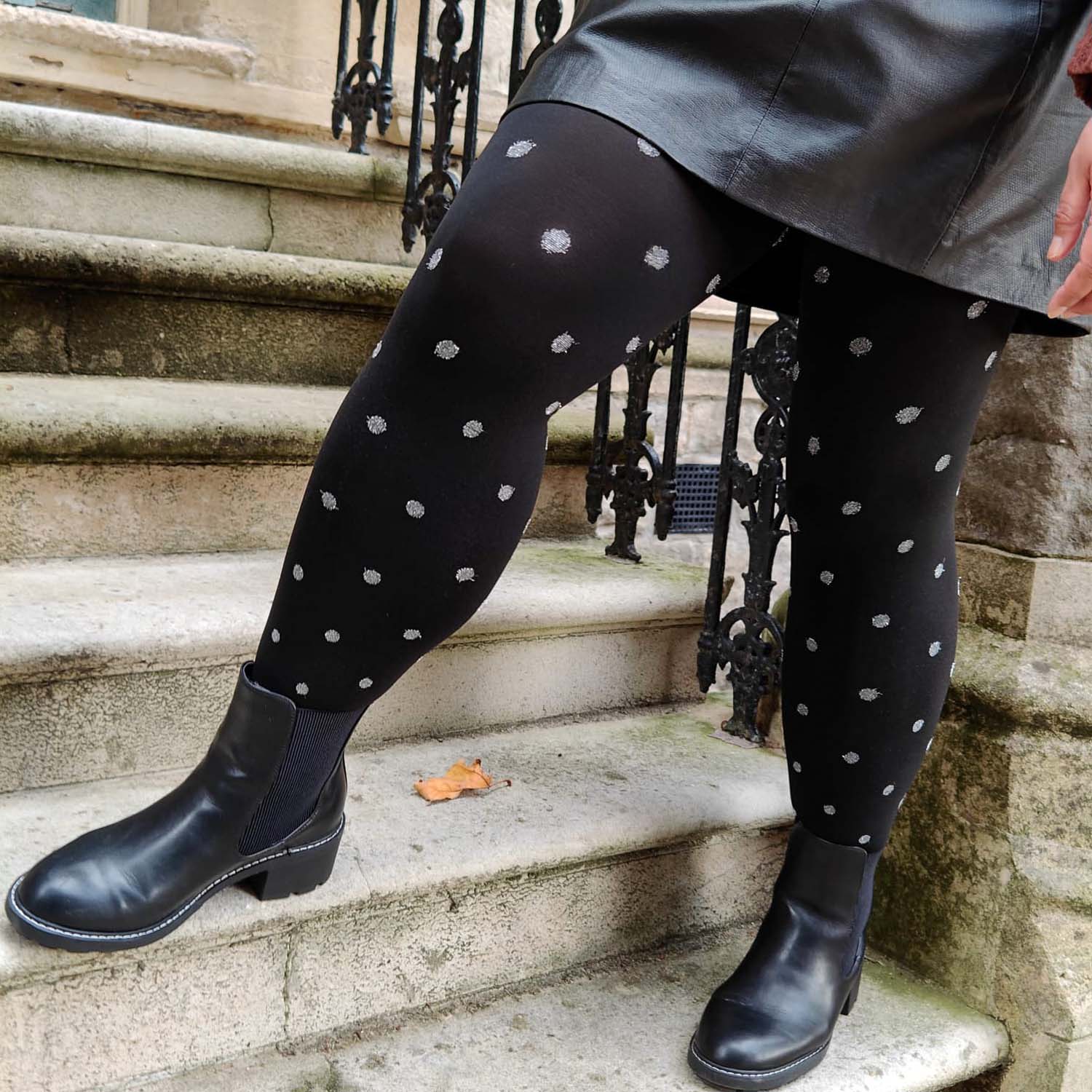 Christmas Tights - Polka Bear