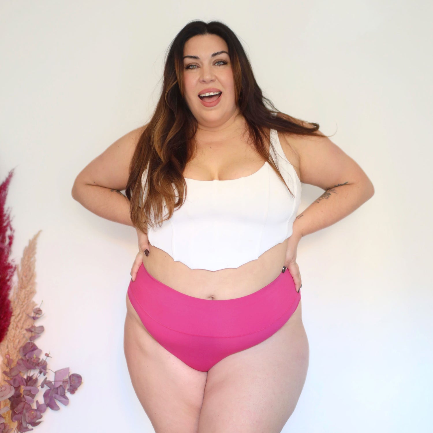 Culotte super haute en coton biologique - Barbara