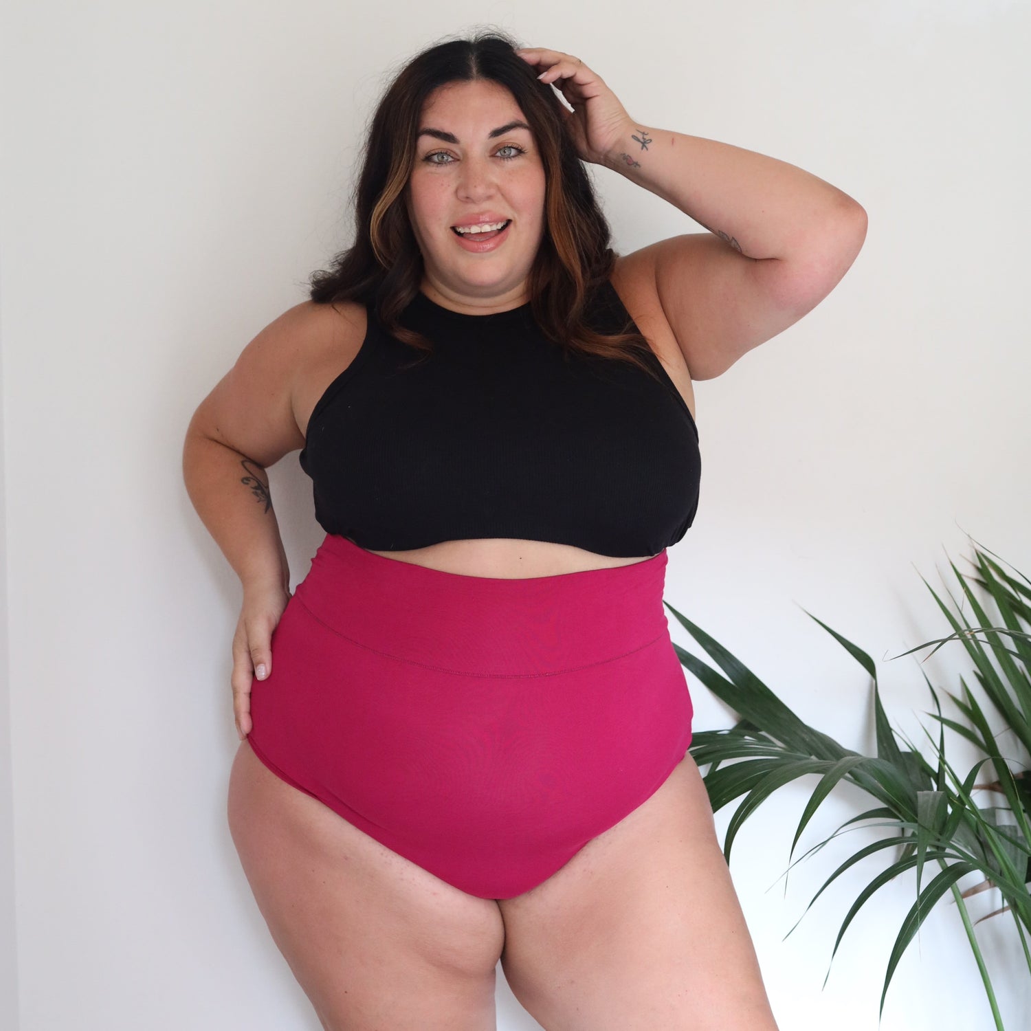 Culotte taille haute en coton biologique - Frapberry Pie