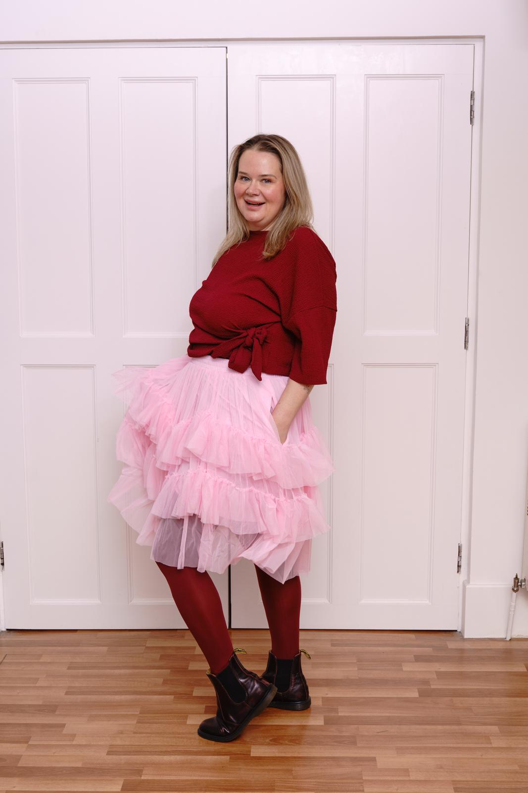 Jupe en maille - Flushing Pink