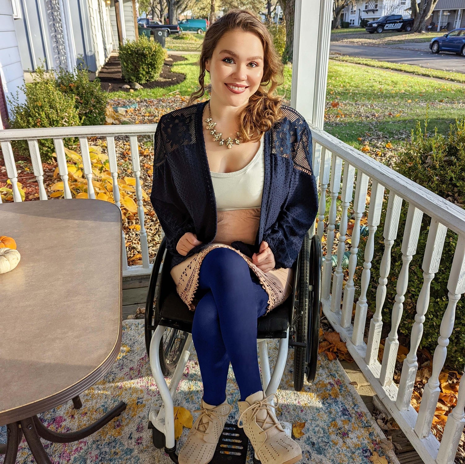 Collant 120 deniers - Marine