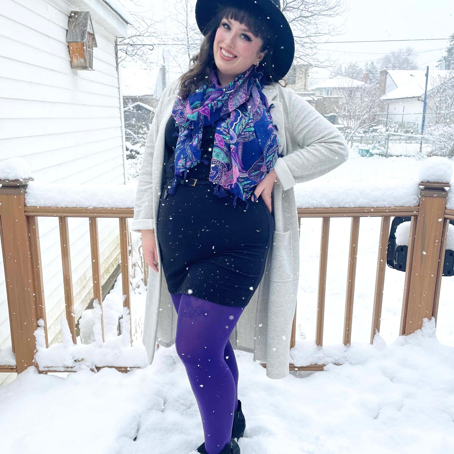 Collant 80 deniers - Suffragette Purple - Snag