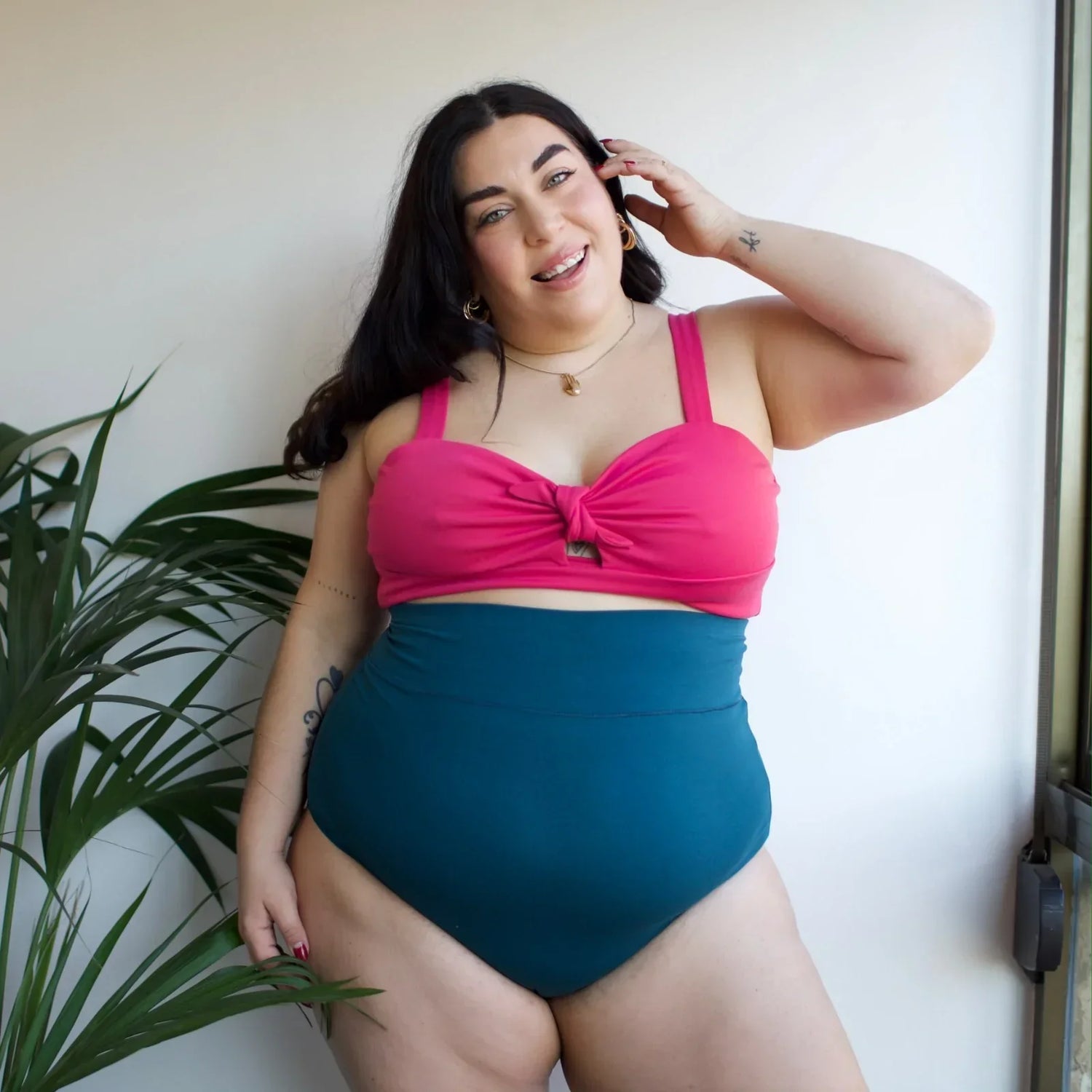 Culotte taille haute en coton biologique - Aurora