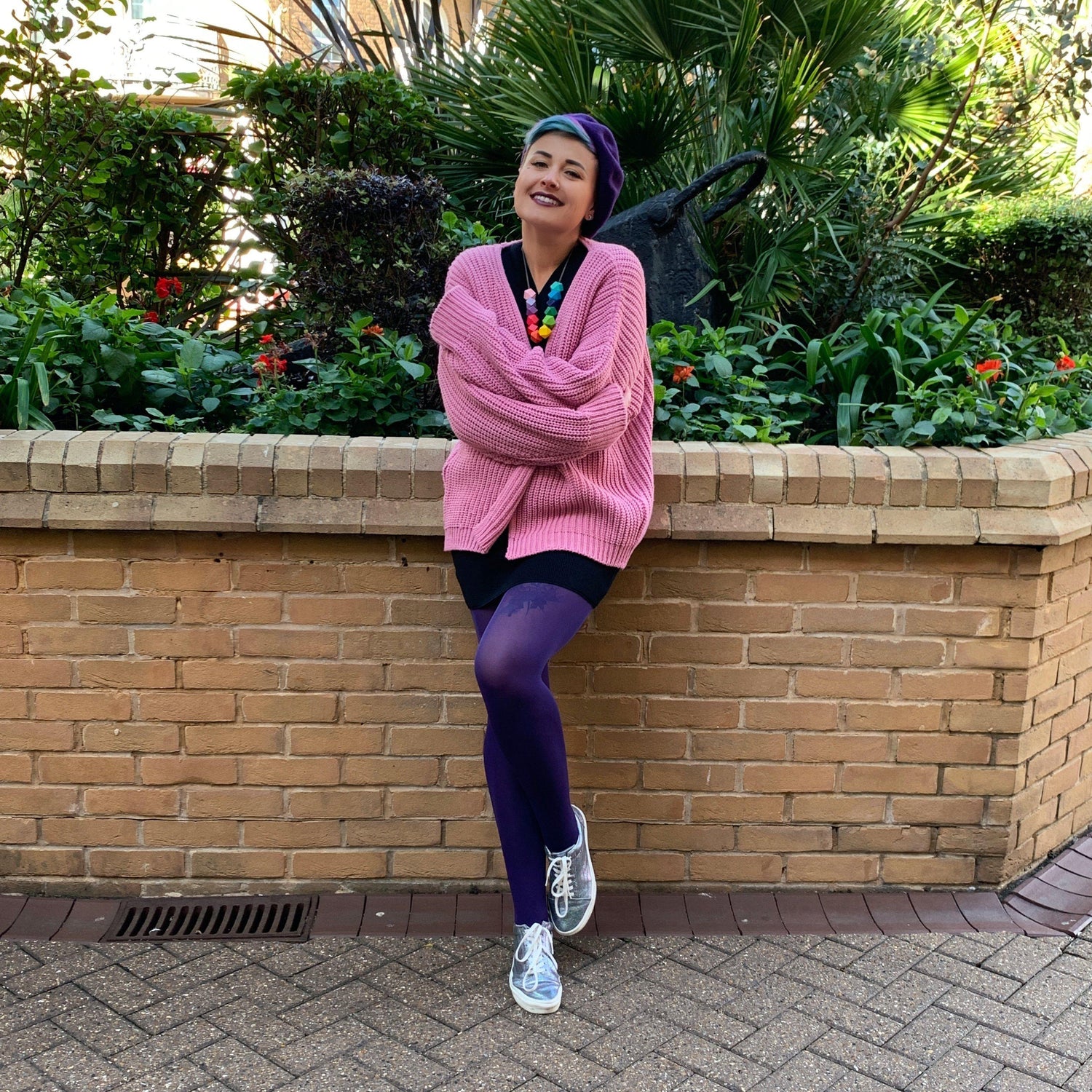 Collant 80 deniers - Suffragette Purple - Snag