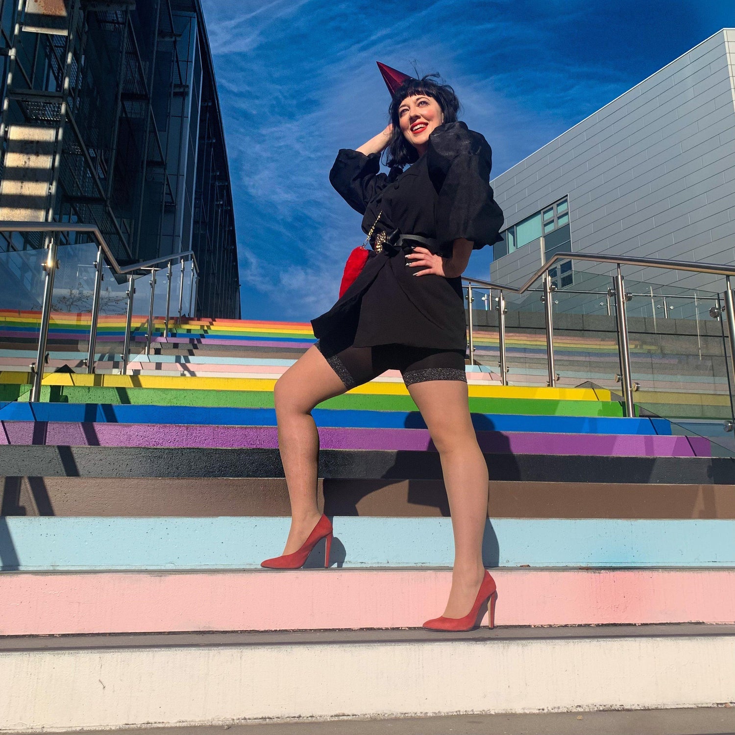 Collants - Stay Cool Chub Rub Lurex Shorts - Noir