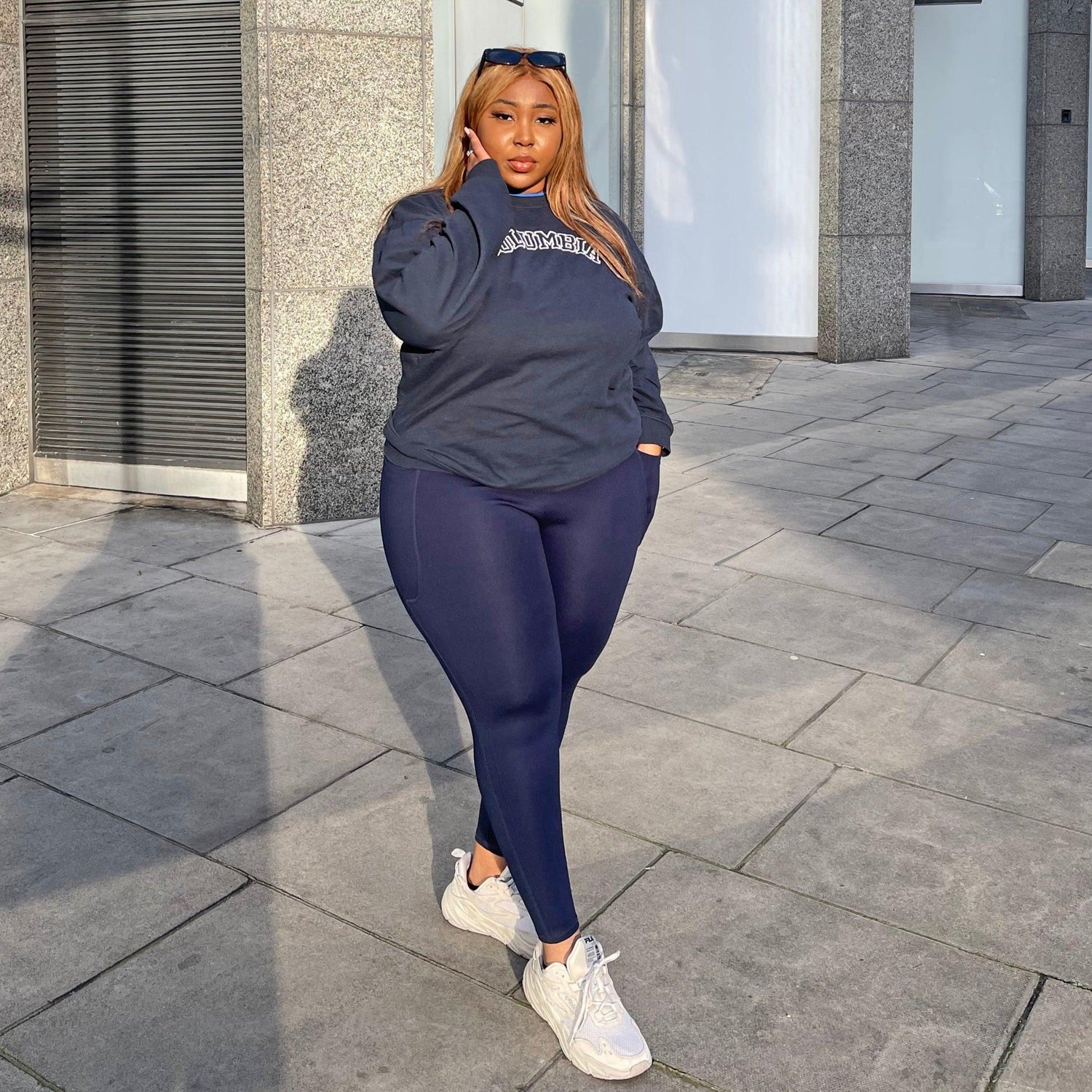 Leggings courts Squat Proof - Marine