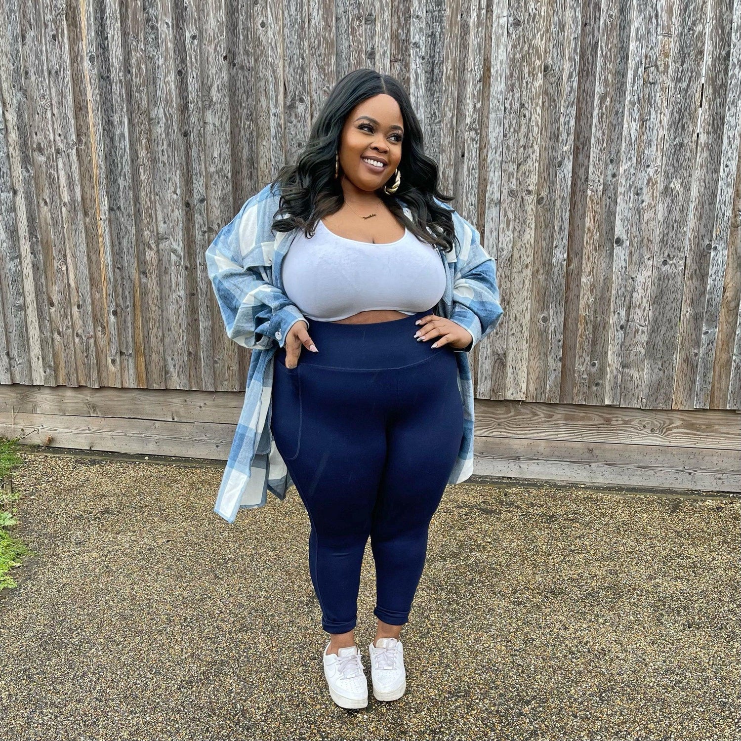 Leggings courts Squat Proof - Marine