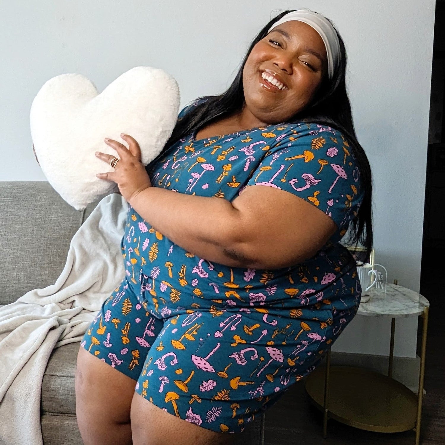 Haut de pyjama en coton biologique - Mushie Patch