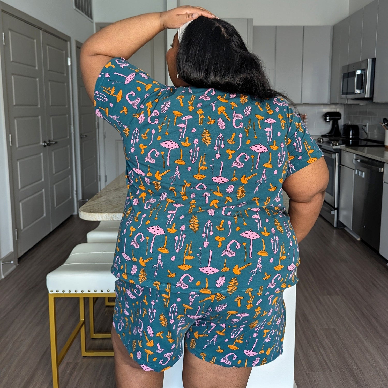 Haut de pyjama en coton biologique - Mushie Patch