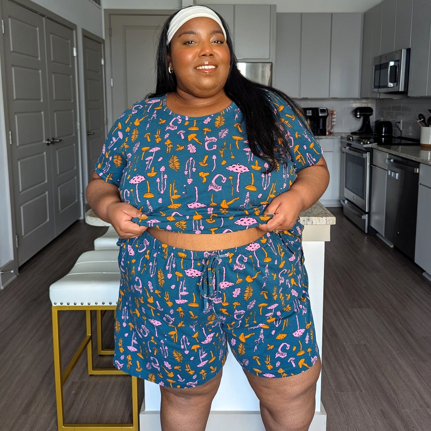 Haut de pyjama en coton biologique - Mushie Patch