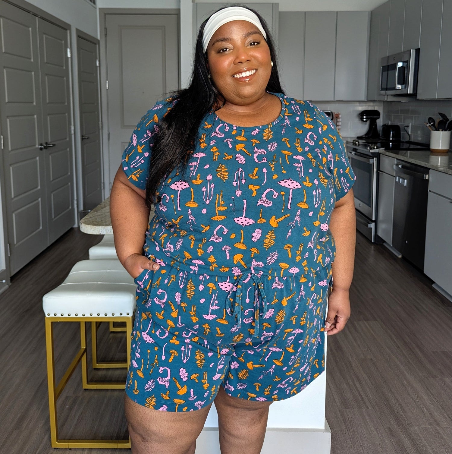 Haut de pyjama en coton biologique - Mushie Patch