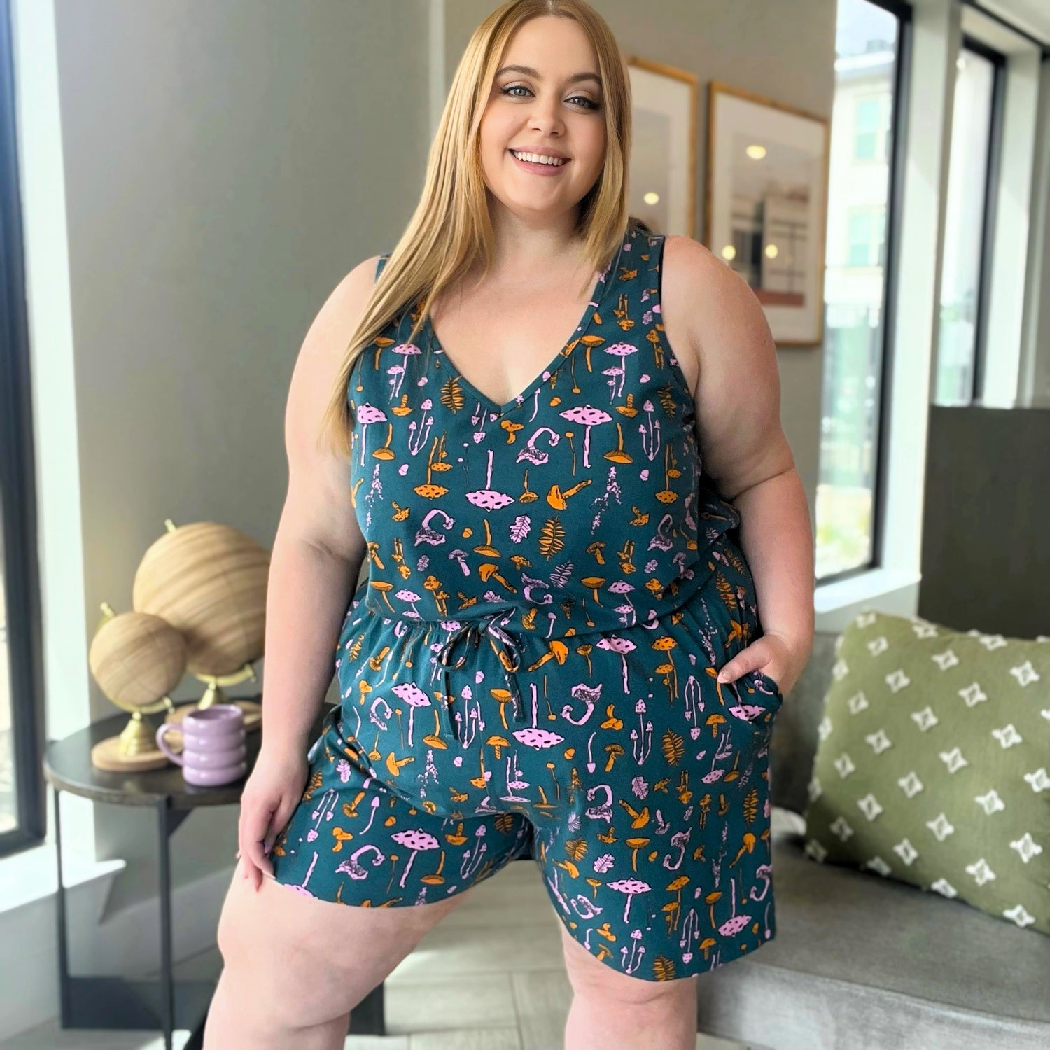 Gilet de pyjama en coton biologique - Mushie Patch