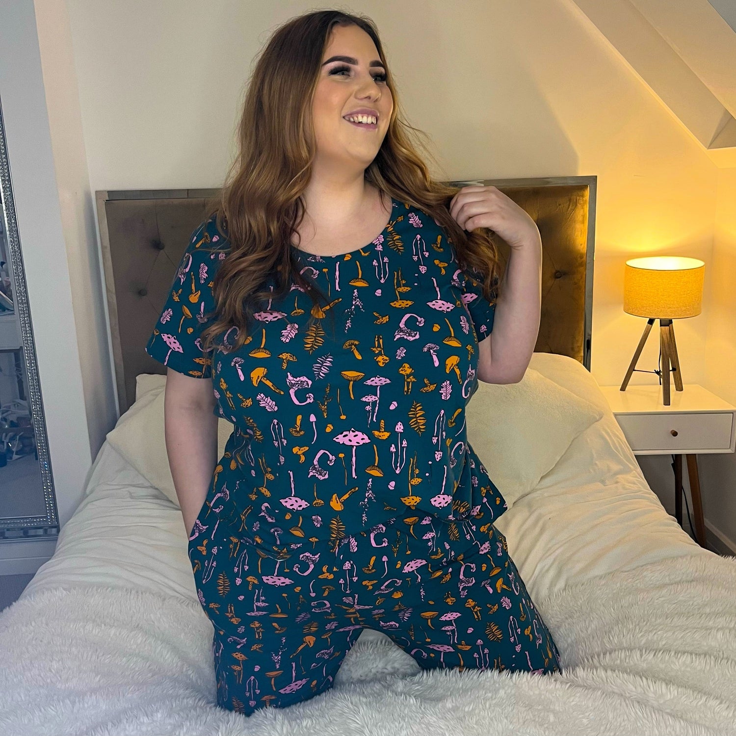 Haut de pyjama en coton biologique - Mushie Patch