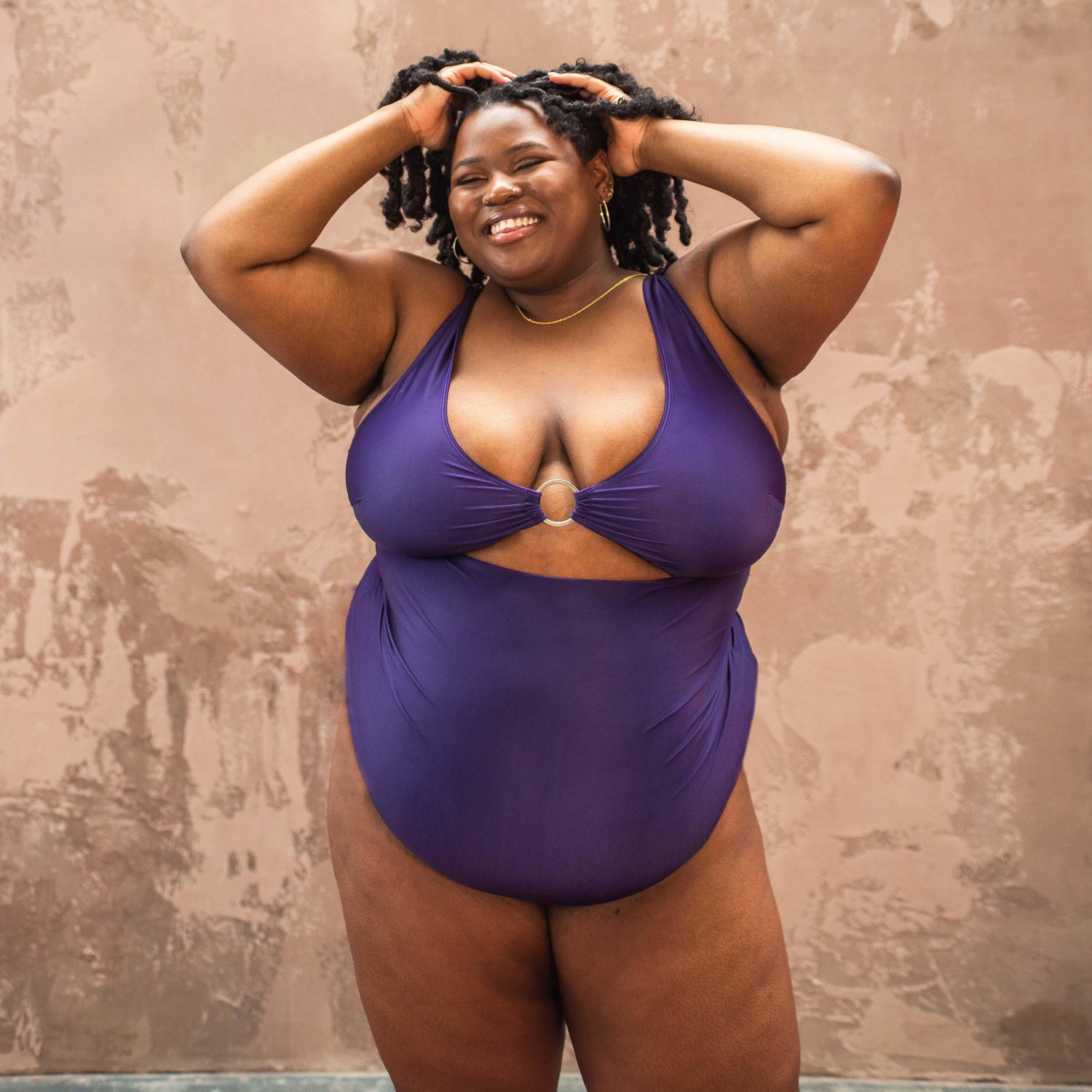 Maillot de bain Wax on, Wax off - Violet