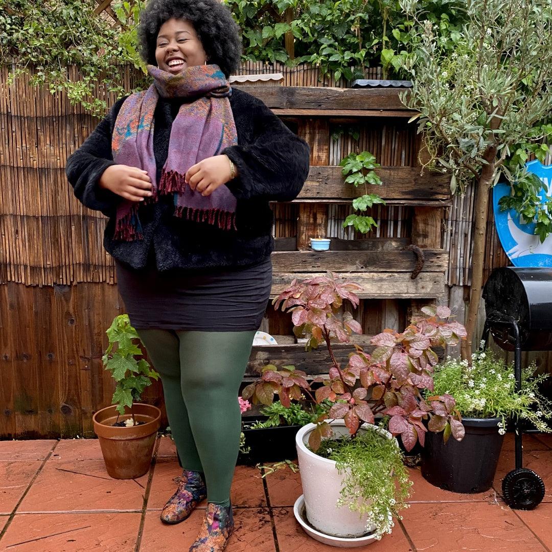 Collant 80 deniers - Vert bouteille