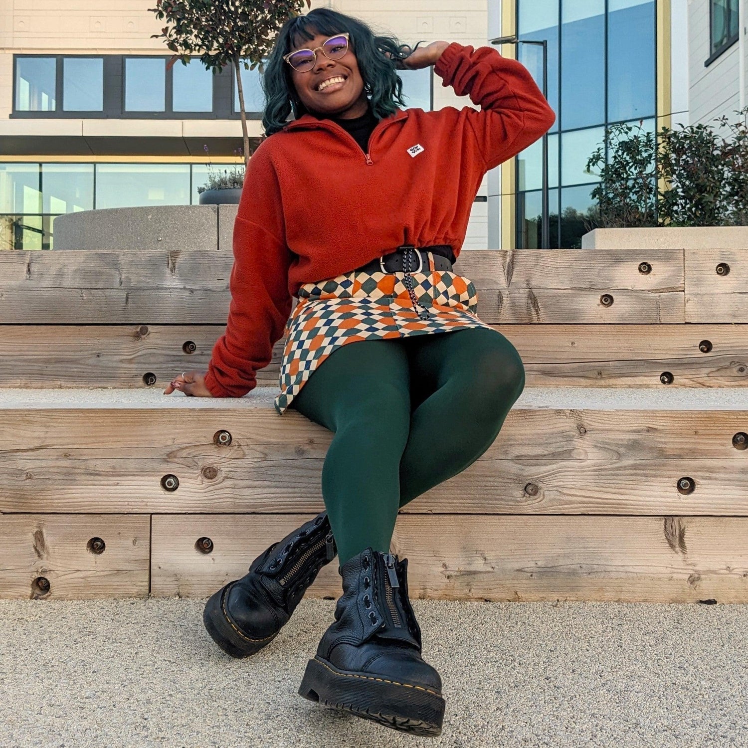 Collant 80 deniers - Vert bouteille