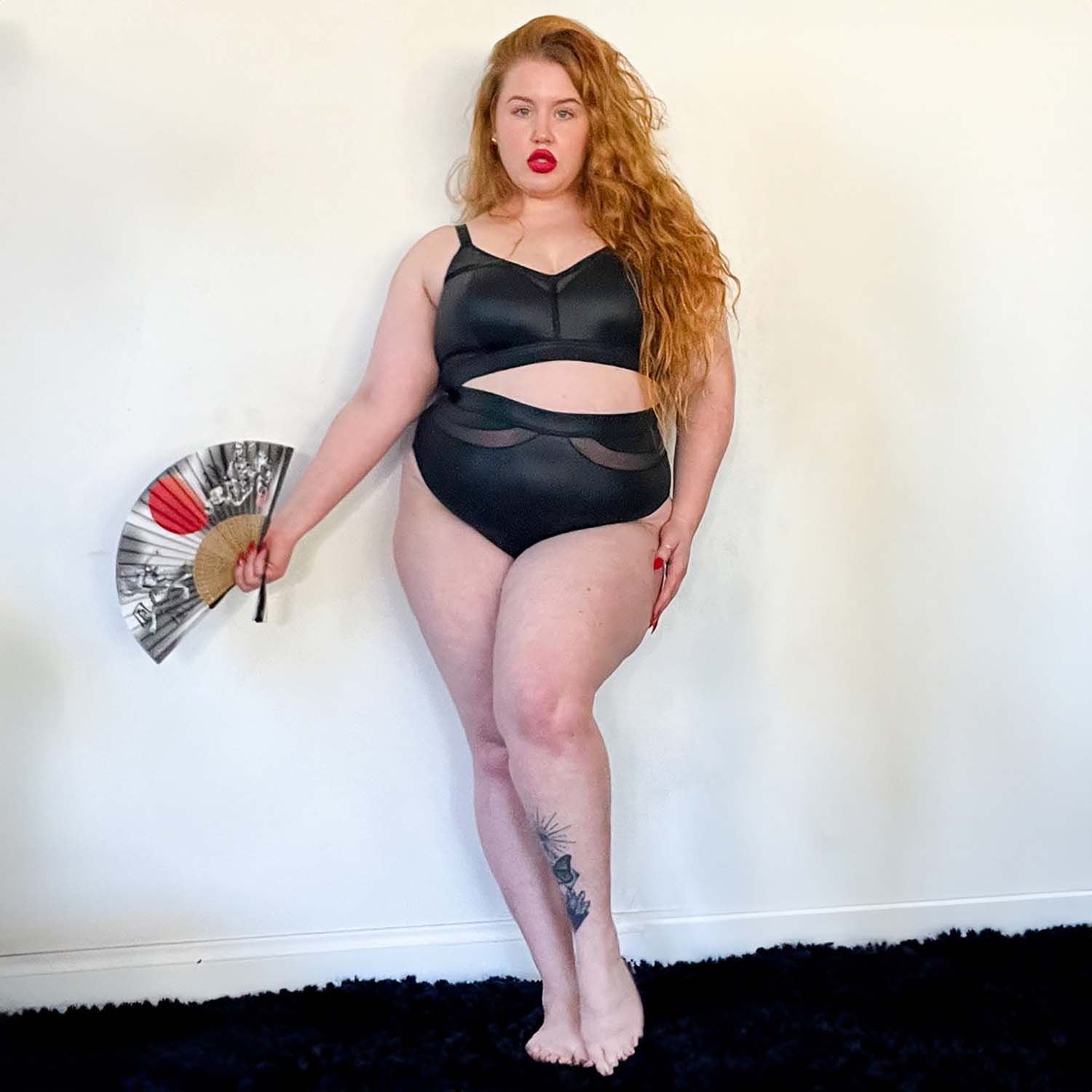 Aura - Reggiseno a coppa intera taglia 5 - Slip taglia E