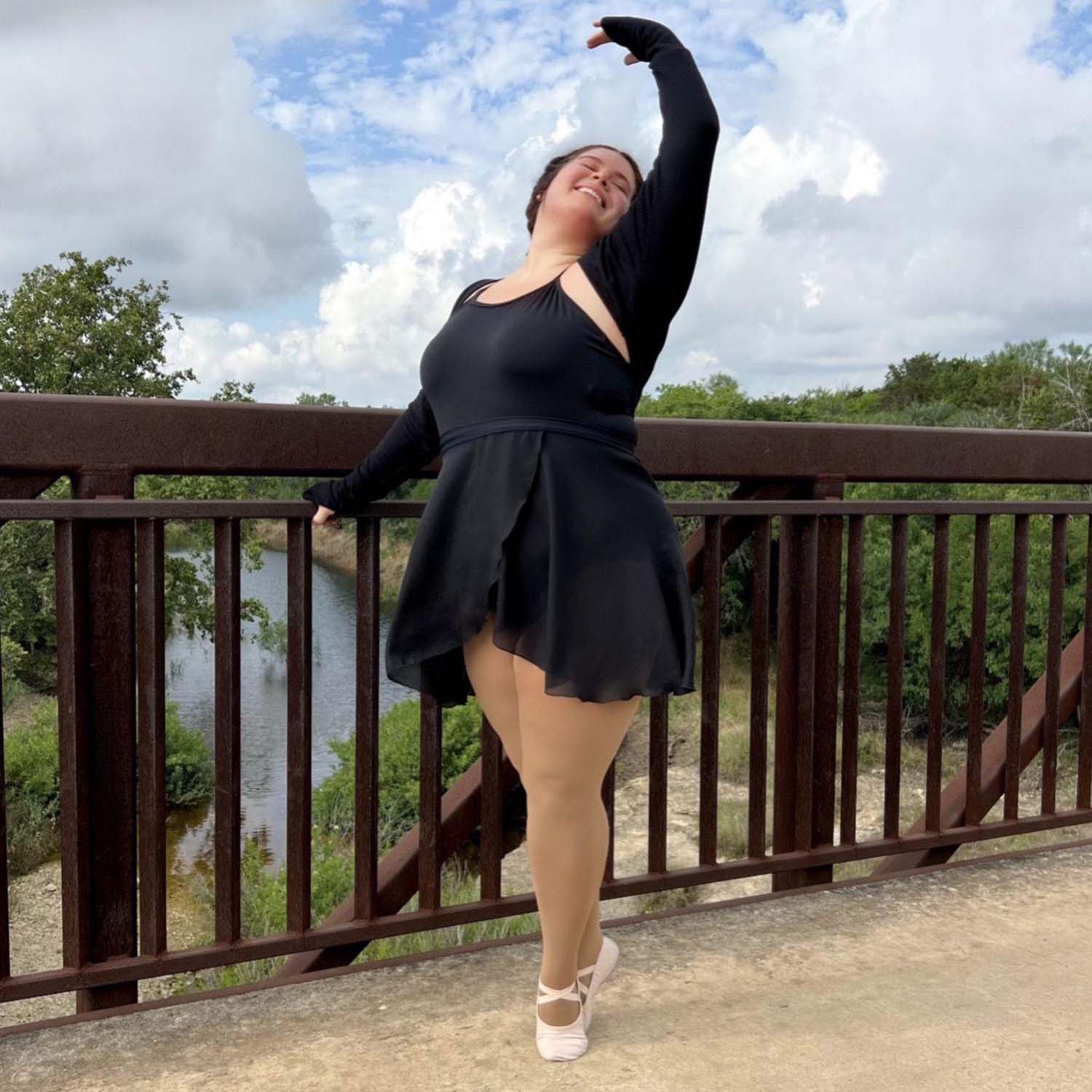 Collant danza convertibili - Caramel Latte