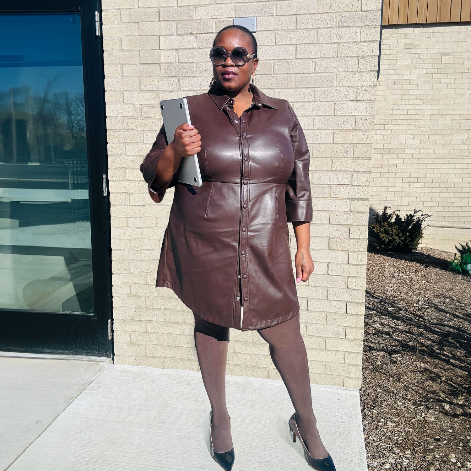 Collant a compressione leggera Huggy - Cioccolato caldo