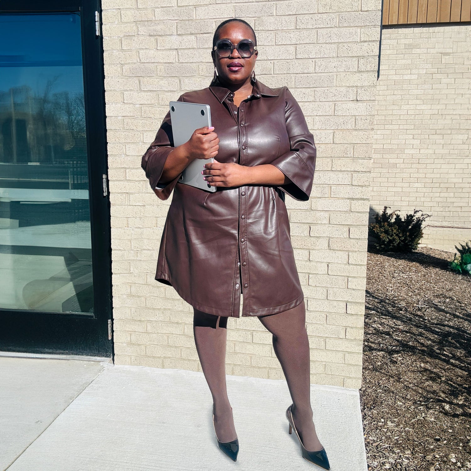 Collant a compressione leggera Huggy - Cioccolato caldo