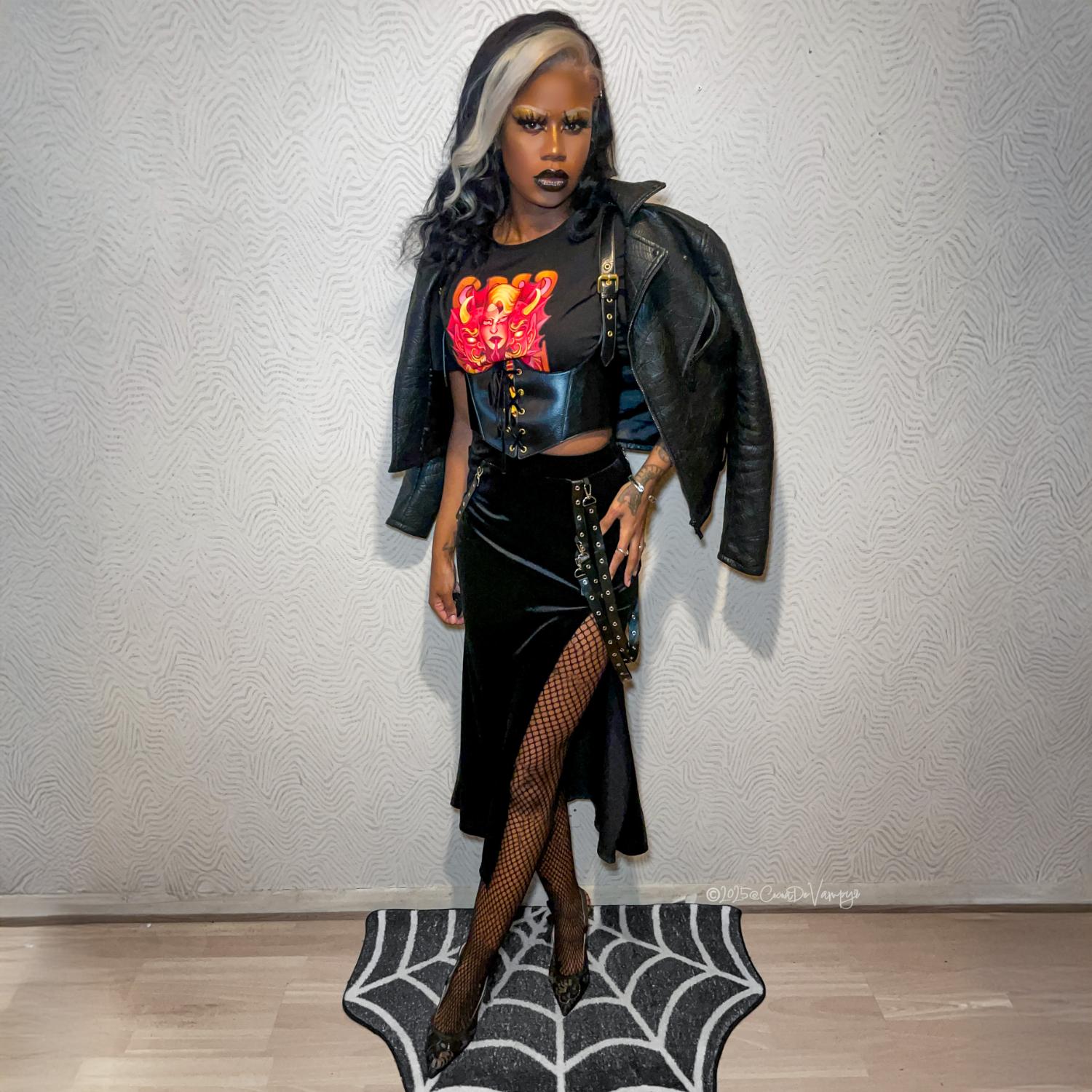 Maglietta boxy degli Arcani Maggiori - XV Il Diavolo