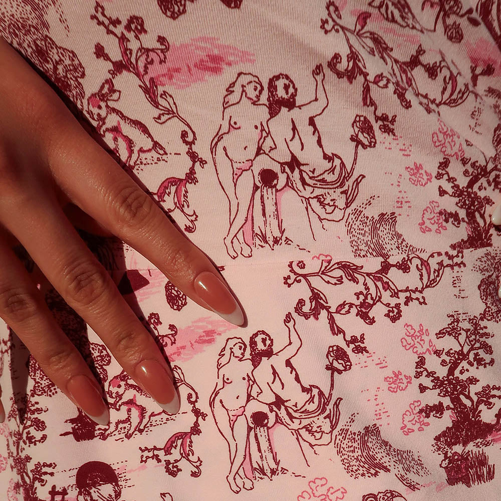 Abito a portafoglio - Passion au Jardin - L'Amour Rose