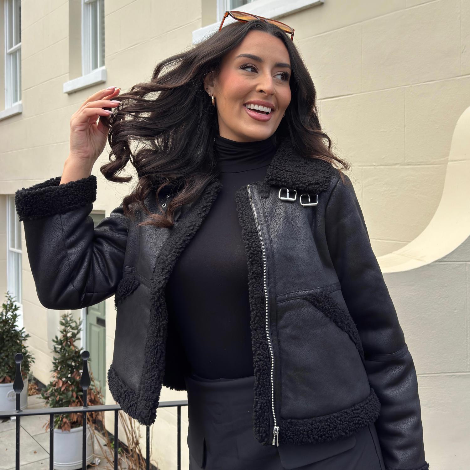 Giacca aviator Bessie - Nero