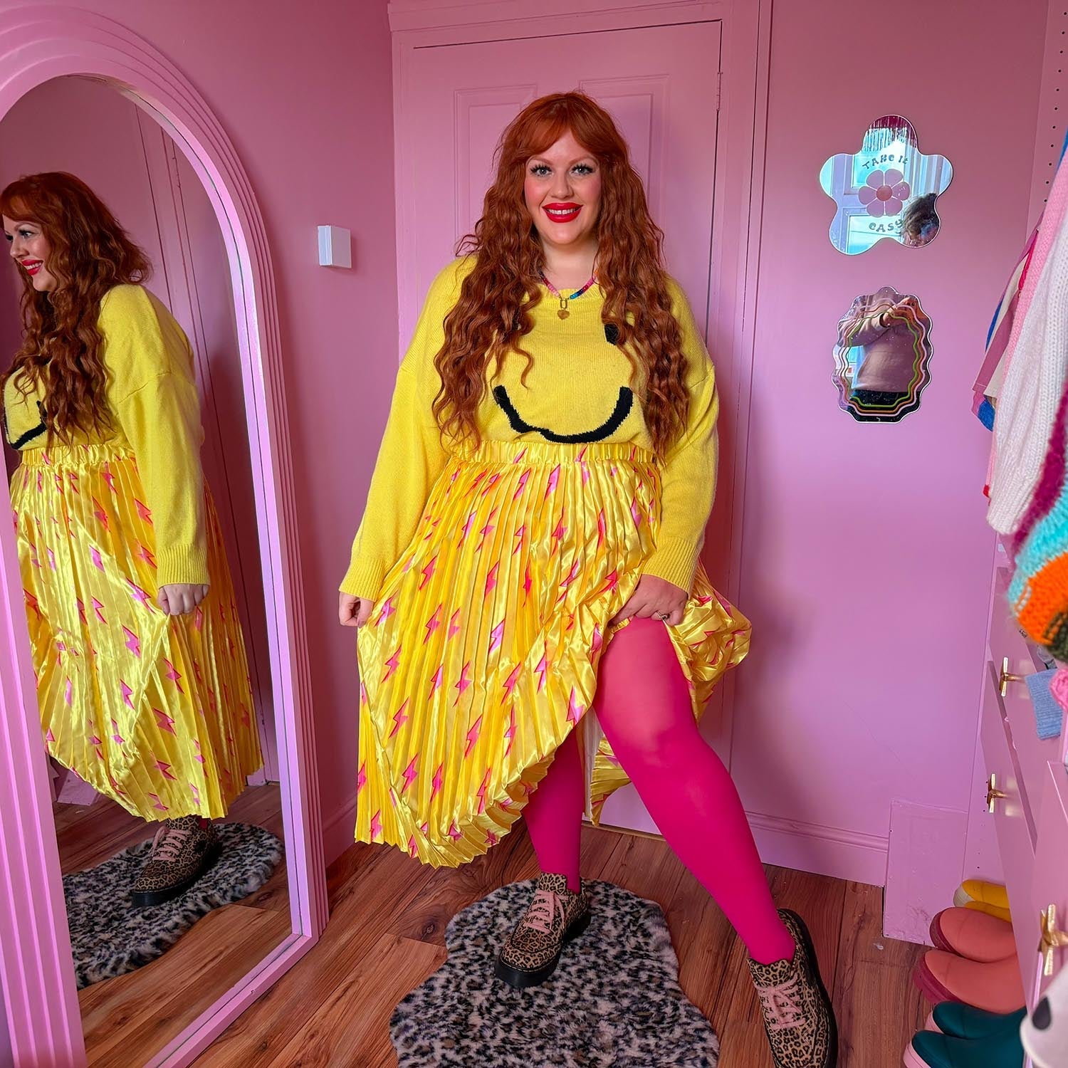 Snag : Confezione di collant rosa Princess (3 paia)