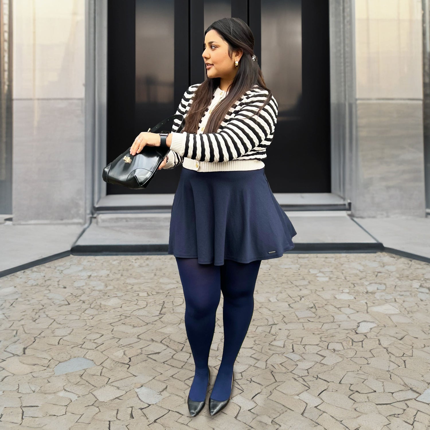 Collant a compressione leggera Huggy - Navy