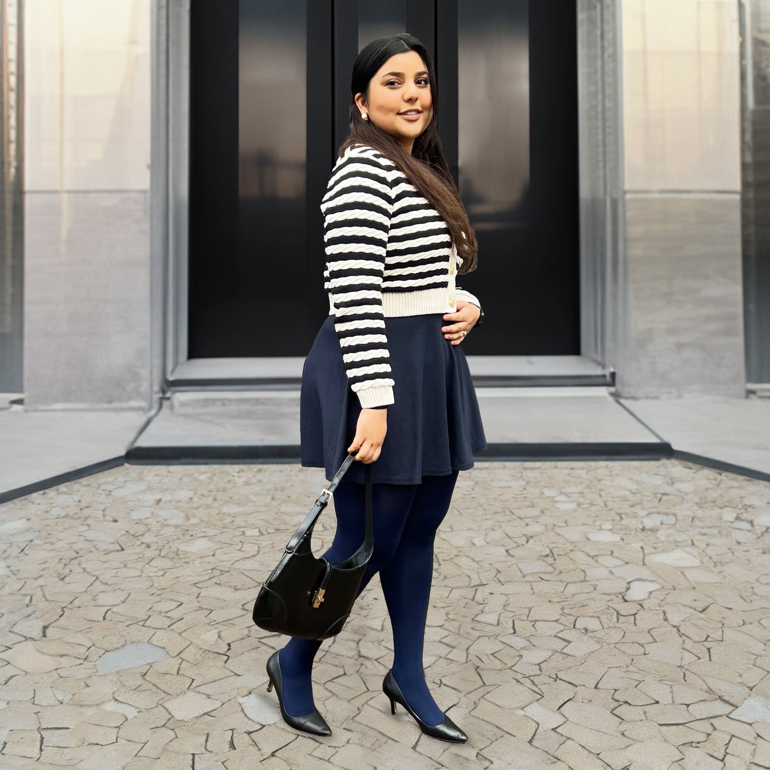 Collant a compressione leggera Huggy - Navy