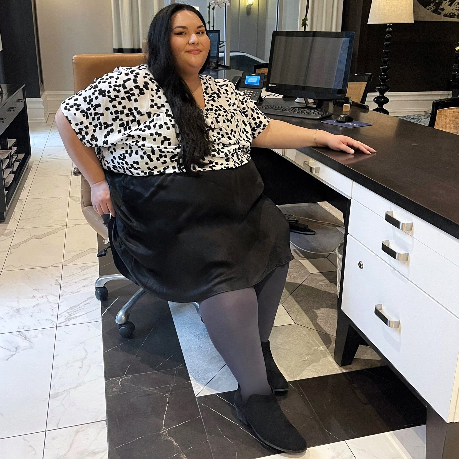 Collant a compressione leggera Huggy - Ardesia