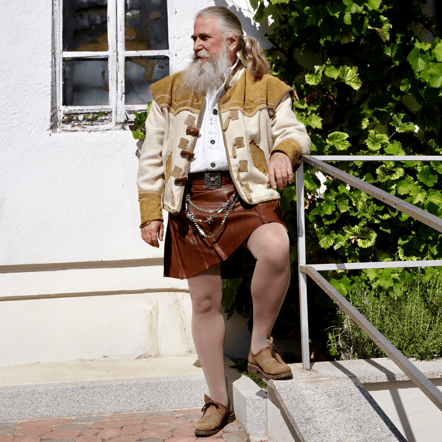 Collant in lana merino - Sand Dollar