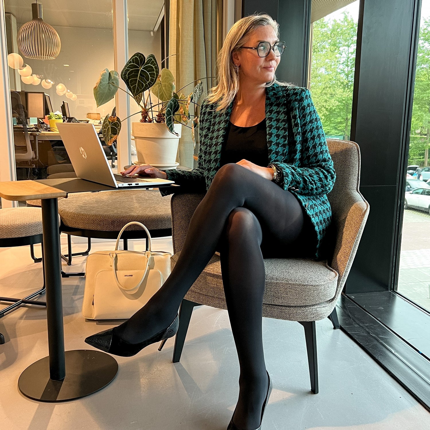 Collant a compressione leggera Huggy - Nero