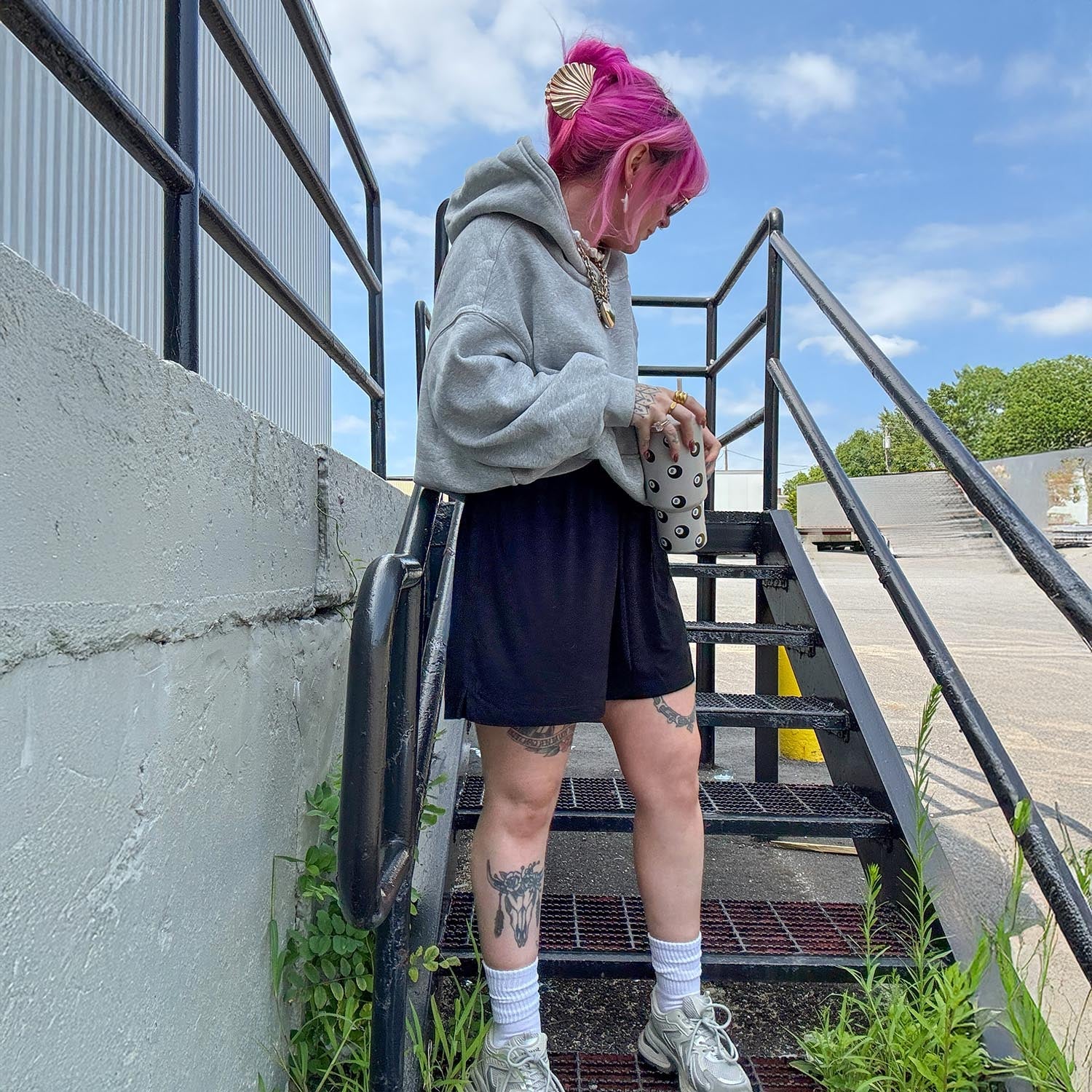 Pantaloncini da salotto in bambù - Nero