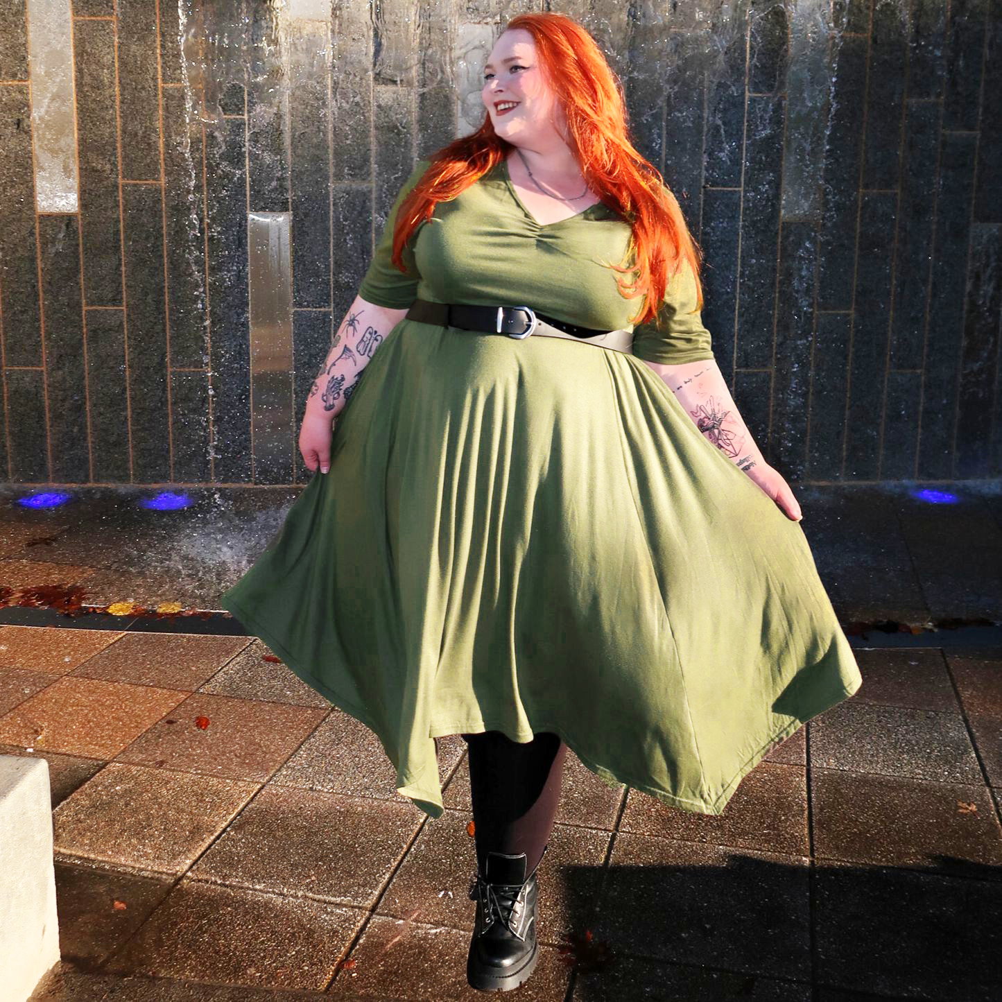 Cintura in pelle vegana - Argento