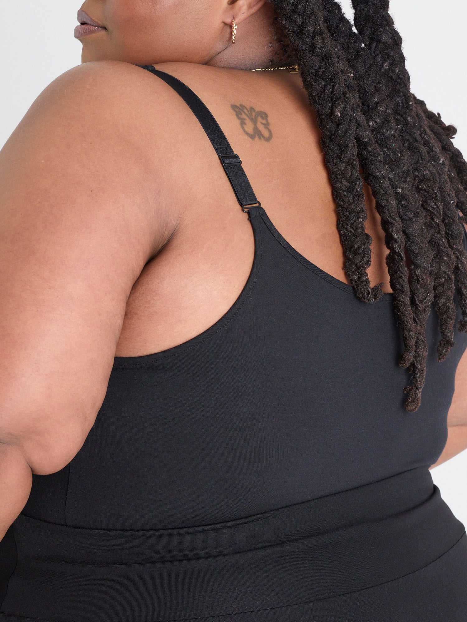 Body in cotone con spalline