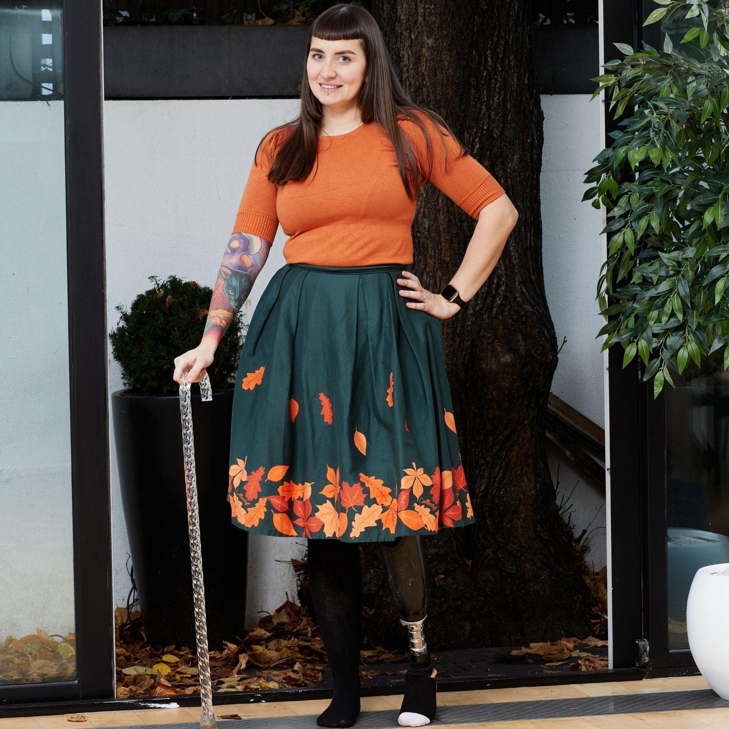 Collant in lana merino - Nero - Snag