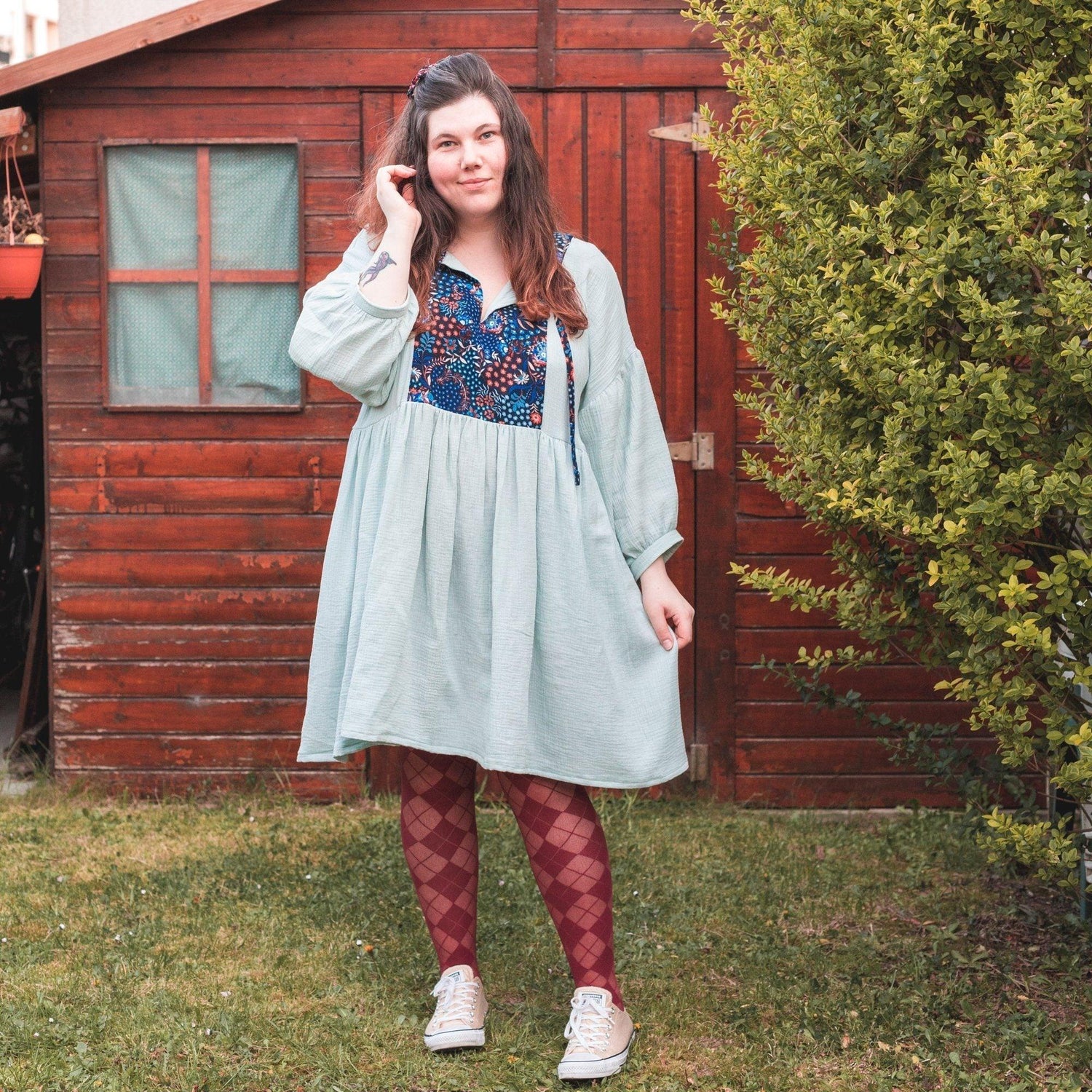 40 Denier Diamonds - Borgogna - Snag