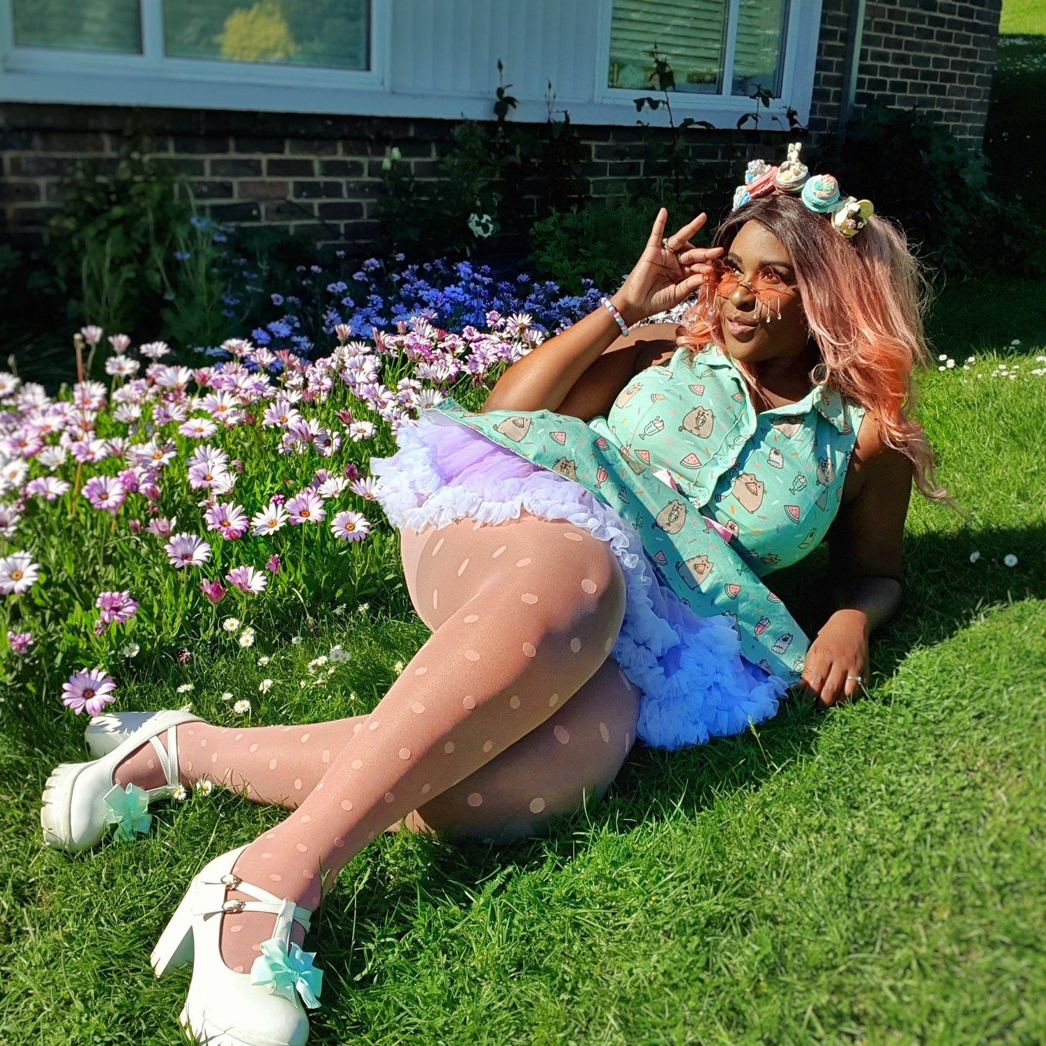 Collant - 40 denari Polka - Abricot