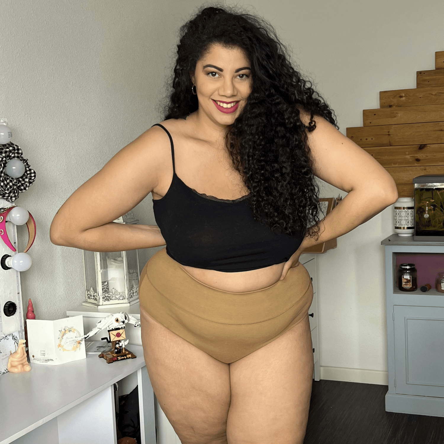 Biologisch Katoenen Full Brief Onderbroek - Caramel